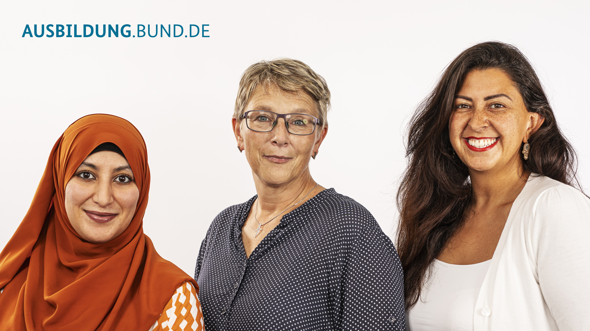 Drei Frauen stehen im Profil nebeneinander (Quelle: © BVA) Drei Frauen stehen im Profil nebeneinander